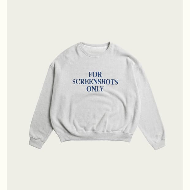 리본빛 그레이 맨투맨