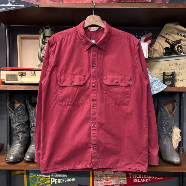 칼하트WIP 클래식 워크 헤비코튼 립스탑 미션셔츠 플랩포켓 N654