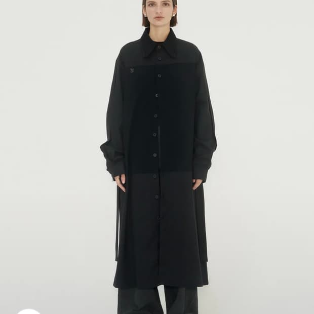 트리밍버드 Half-And-Half Collar Shirt One-Pie