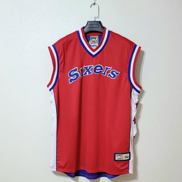 1990s NBA 필라델피아 76ers 레트로 농구져지