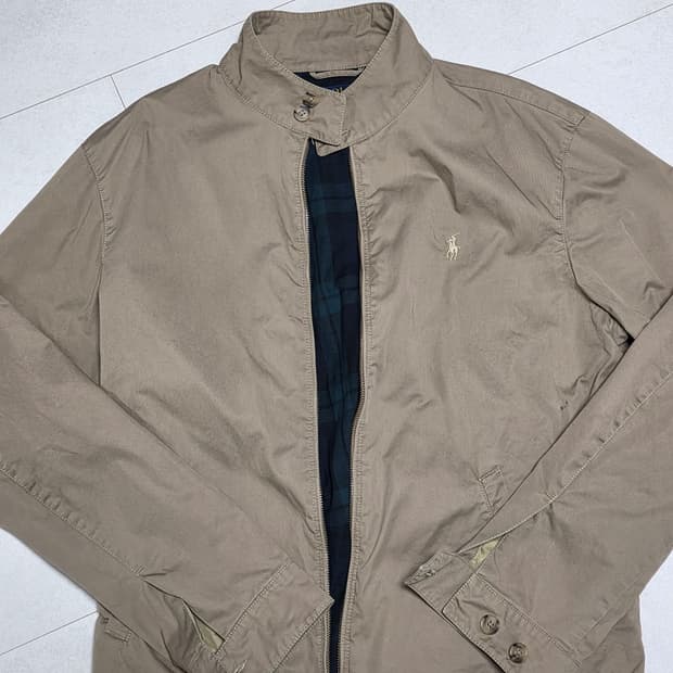 폴로 랄프로렌 코튼 트윌 자켓 M 바라쿠다 바이스윙 해링턴 블루종