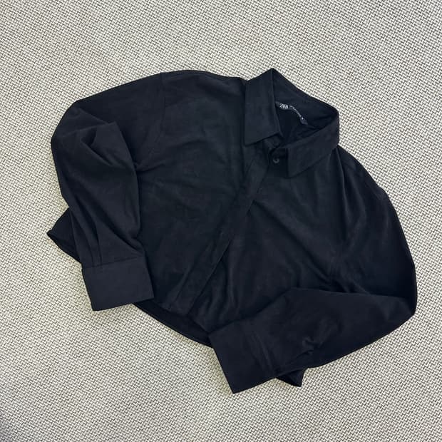 XS 자라 크롭 셔츠 0429D