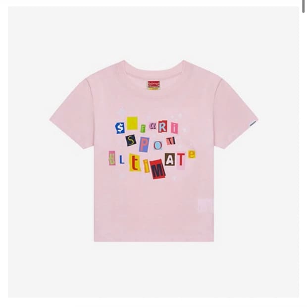 사파리스팟 스티커 티셔츠 1 핑크