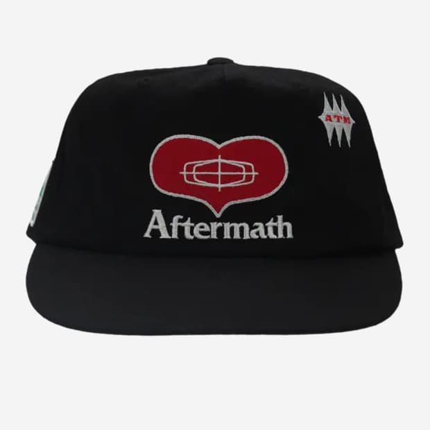 애프터매스 러브 5패널 볼 캡 블랙