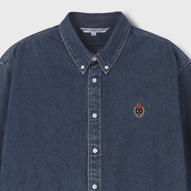 헤리티지플로스 진청 데님셔츠 팝니다