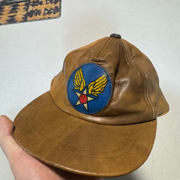 Usaaf 미육군항공대 레더 볼캡 스냅백 미군 미공군