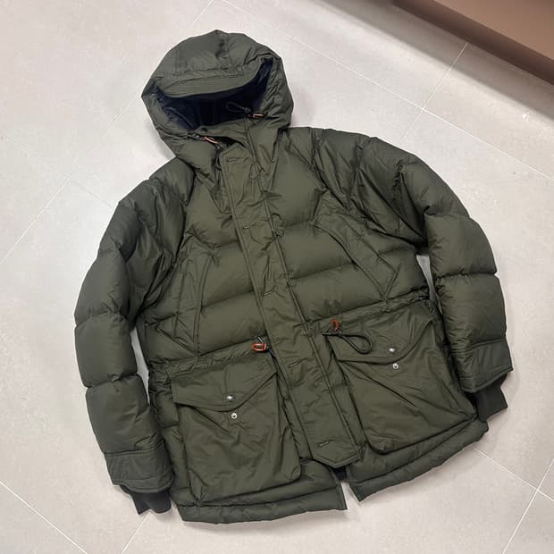 이스트로그 유틸리티 구스다운 패딩 올리브 XL