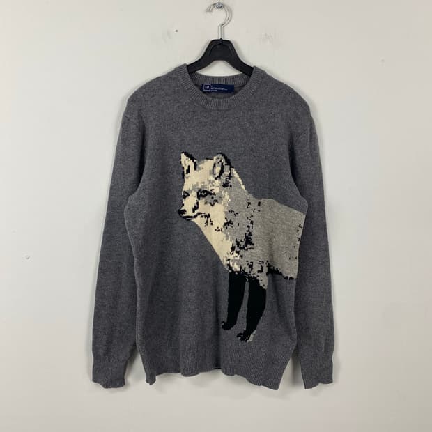갭 폭스 메리노 울 풀오버 스웨터 S <627>
