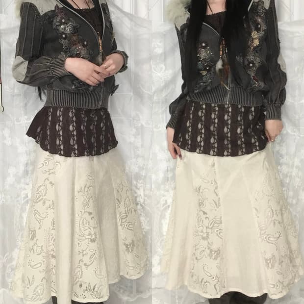 플라워 퍼 후드집업