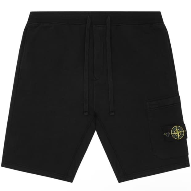 [L] 스톤 아일랜드 플리스 버뮤다 쇼츠 블랙 (크림구매내역)