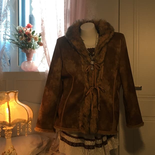 핀터 라떼갸루 모리걸 브라운 에코퍼자켓