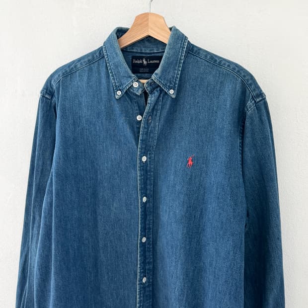 폴로 데님 셔츠 made in USA