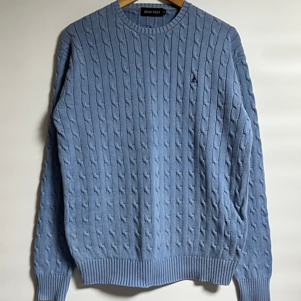 공용 빈폴 오버핏 꽈배기 니트 스웨터 95