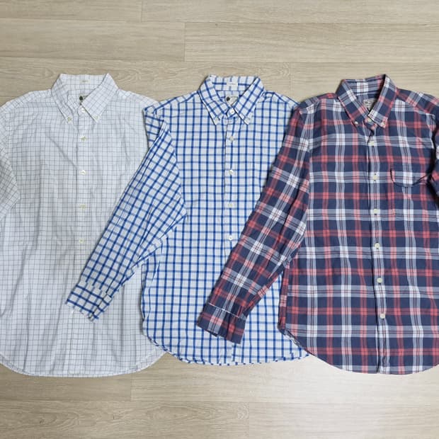 J Crew체크셔츠 S    3장전부