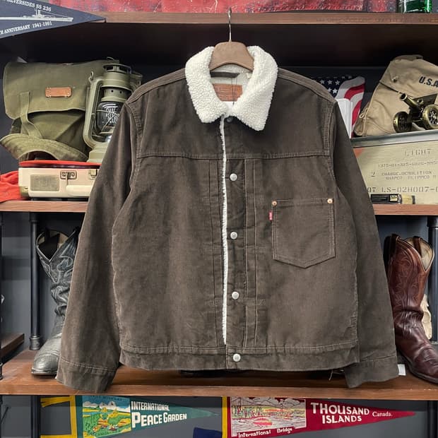 리바이스 타입1 코듀로이 쉐르파 자켓