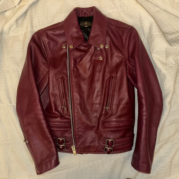 FASTLANE 가죽 라이더 자켓