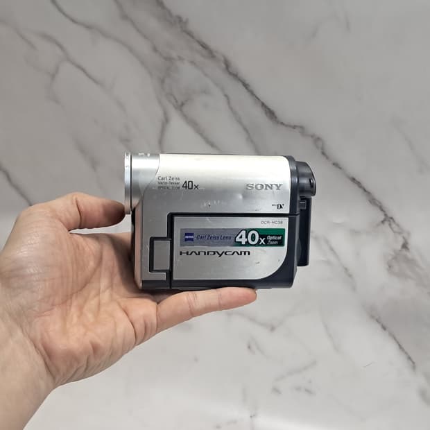 소니 핸디캠 DCR-HC38 칼자이스 40배줌