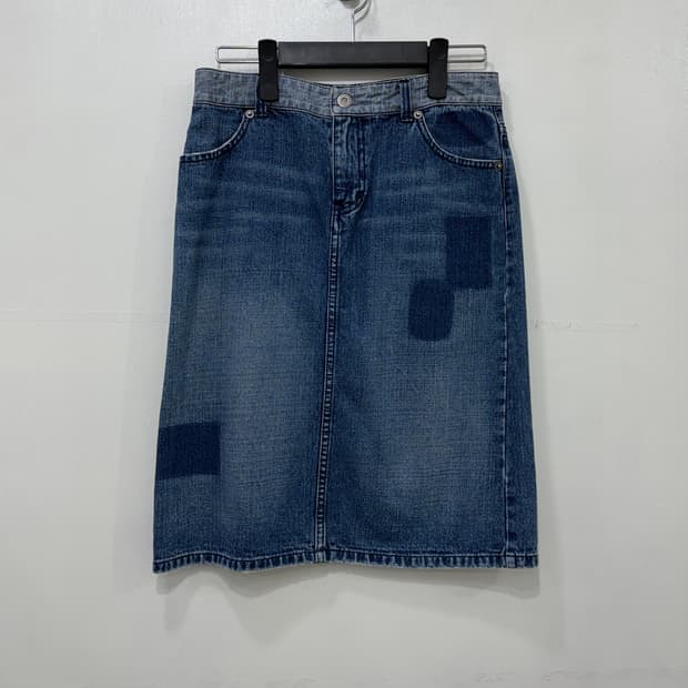 아르마니 익스체인지 데님 스커트 27인치