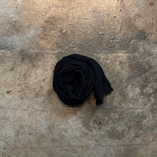 OS ) HANDMADE Vintage Linen Short Scarf