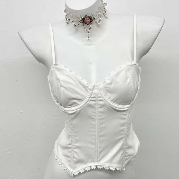 화이트 코티지 레이스 코르셋