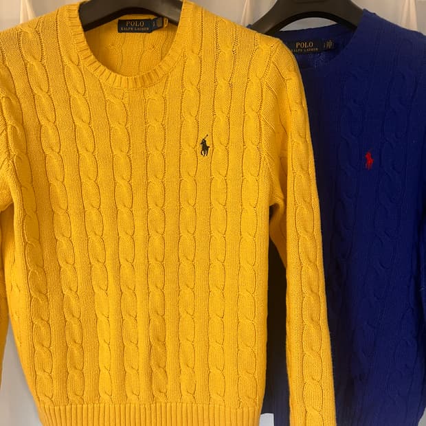 폴로 신형 케이블니트 2종 일괄 (S)