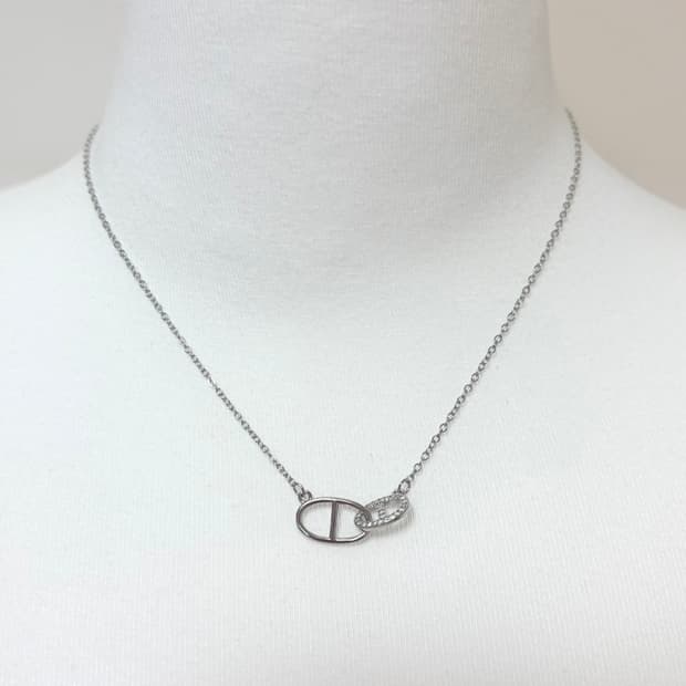 써지컬 실버 체인 목걸이 (새상품)