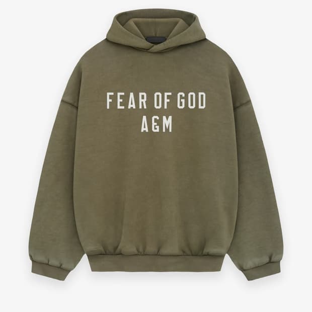 [L] 피어오브갓 헤비 플리스 후디 밀리터리(✨새상품)