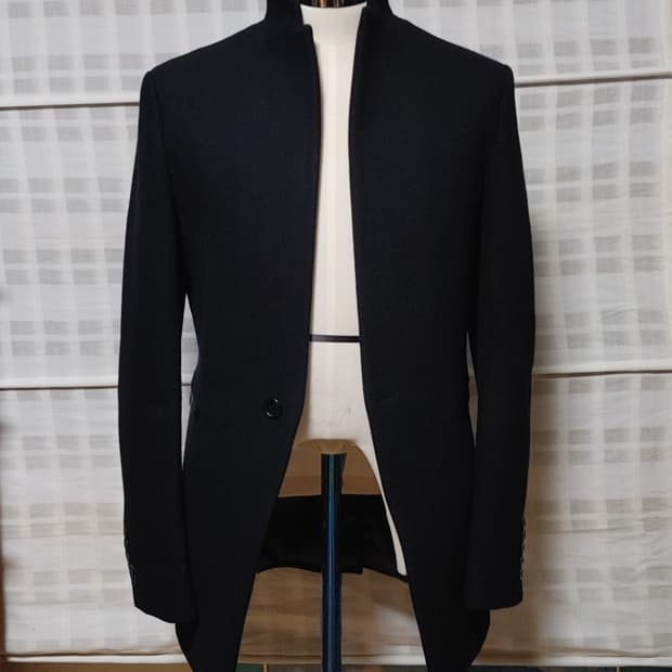 (한섬) 시스템 옴므 네이비 코트 자켓 95 / 캐시미어 블렌디드