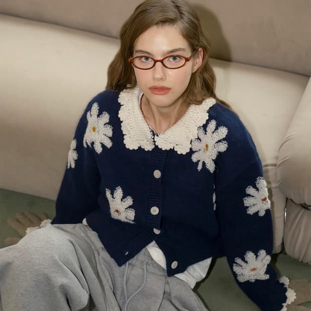 바이탈싸인 데이지 울 가디건