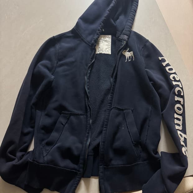 아베크롬비 네이비 후드집업