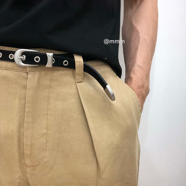 스웨이드 아일렛 웨스턴 벨트