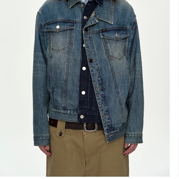 26SS 앤더슨벨 레이어드 데님 자켓 XL