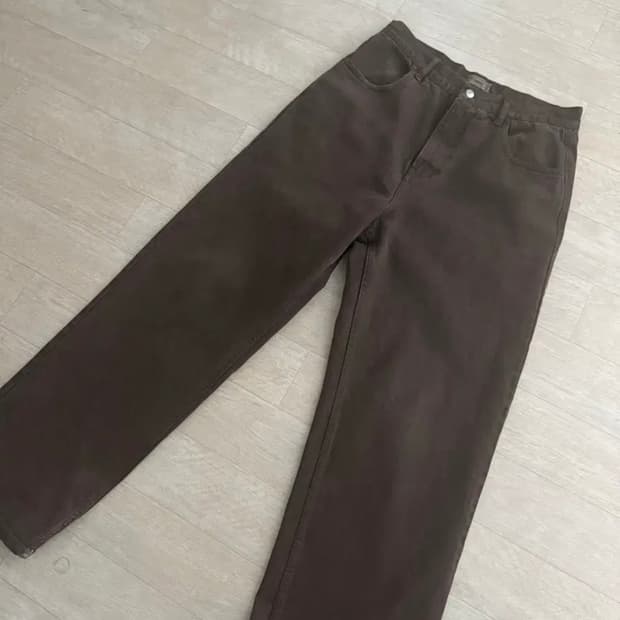 마이라이브러리 브라운 데님  S사이즈두꺼운 버젼
