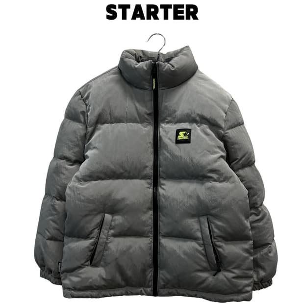 (150) 스타터 키즈/우먼스 덕다운 나일론 패딩 자켓 실버
