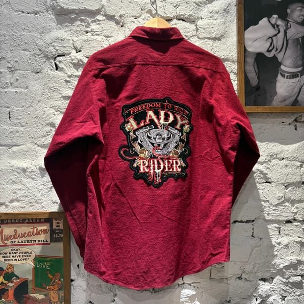 USA 자수 커스텀 빈티지 코튼셔츠