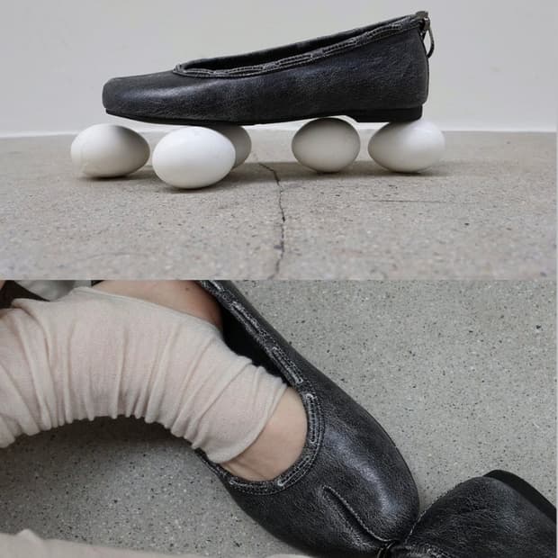 PAES 타비 240 Leather String Flat