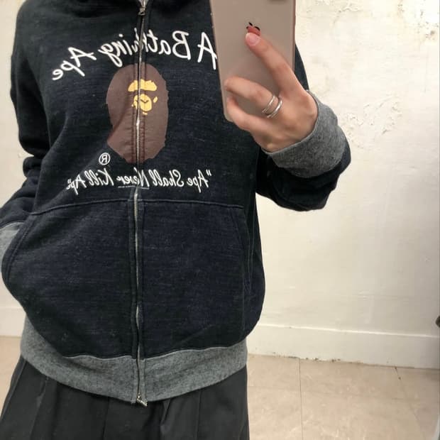 베이프 후드 집업