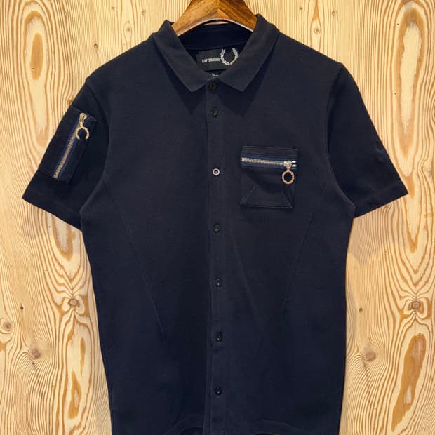 프레드 페리x라프시몬스 반팔 카라 셔츠