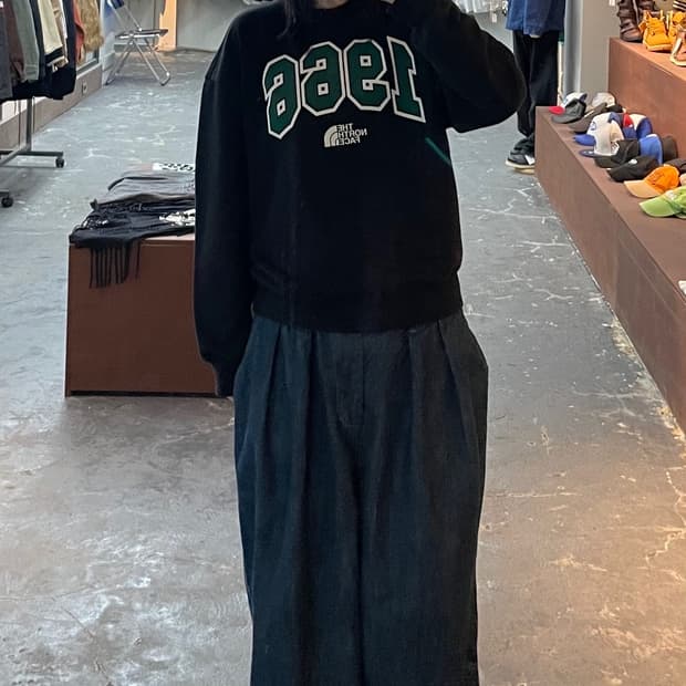 노스페이스 화이트라벨 1966로고 맨투맨 H1083