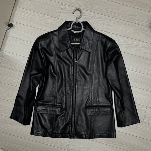 빈티지 레더 자켓 겉가죽 소100%