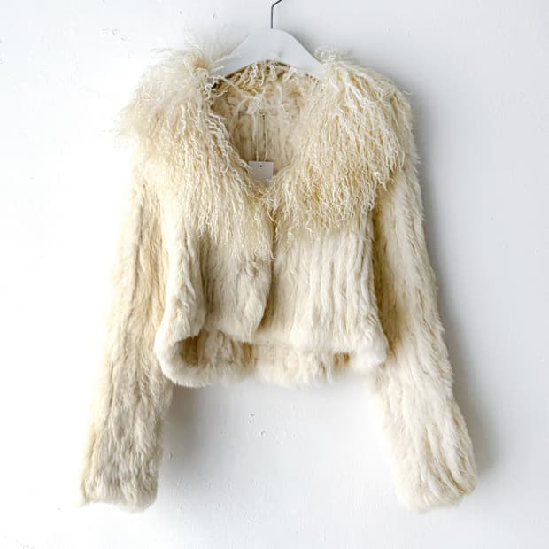 rabbit fur jacket