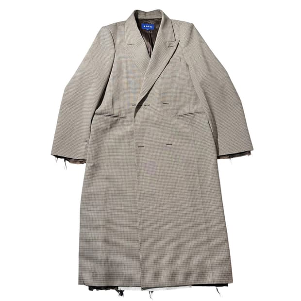 아더에러 델라그램 체크 더블 코트