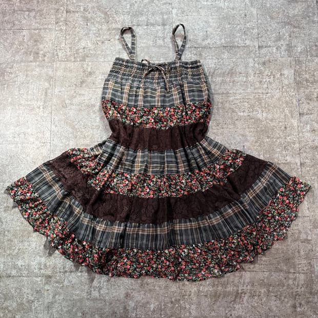 패치 워크 원피스/스커트