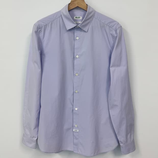 KENZO 겐조 라이트 퍼플 백프린팅 셔츠 M
