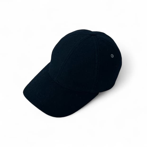 A.P.C. FELTED WOOL CAP BLACK