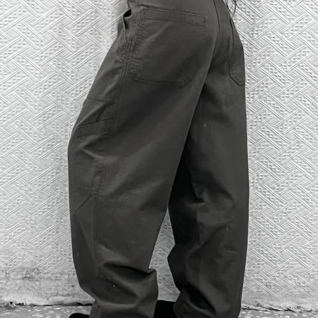 유니클로 빈티지 모던 캐주얼 와이드 면바지 33인치 C08827