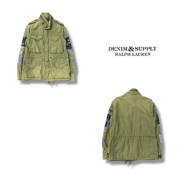 데님앤서플라이 랄프로렌 데님패치 워크자켓 y14252