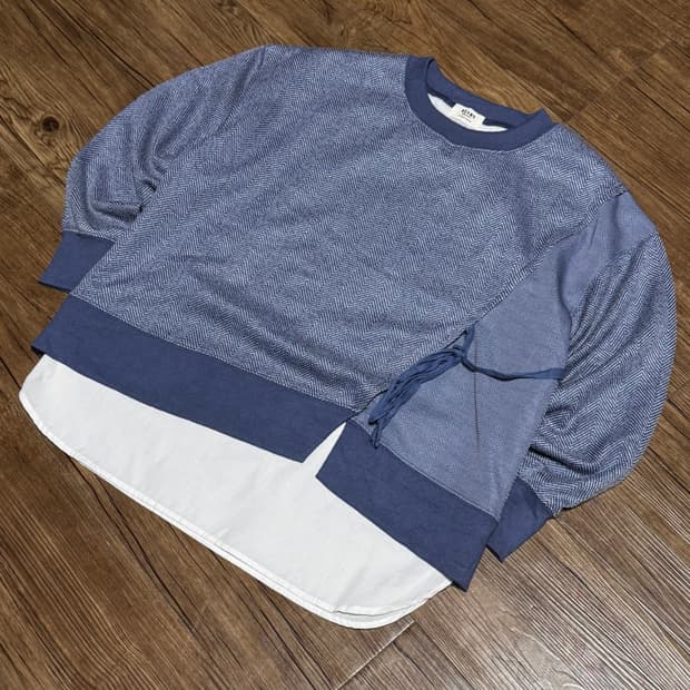 [Free] 빔즈 하트 레이어드 셔츠 맨투맨