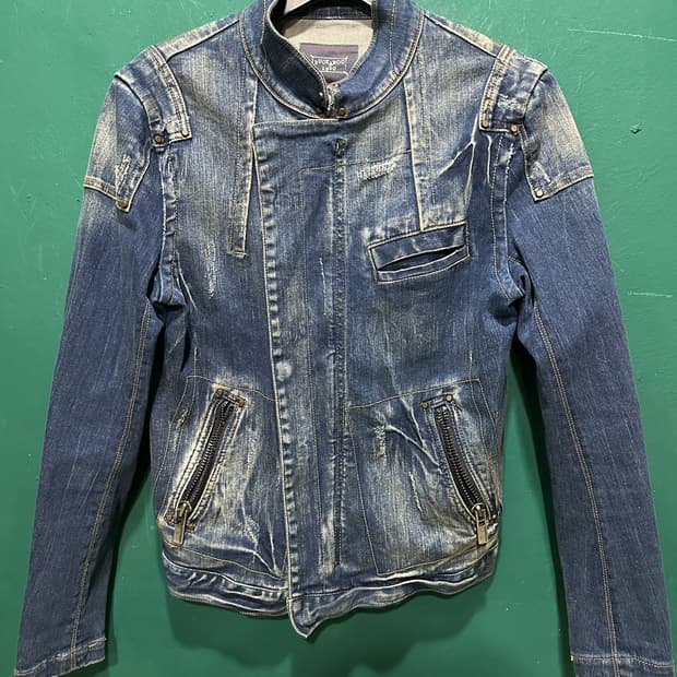 버커루 빈티지 지쟌 트러커자켓M