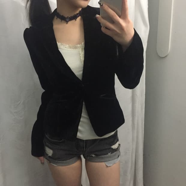 Comme Ca Ism 고스로리 갸루 벨루아 자켓